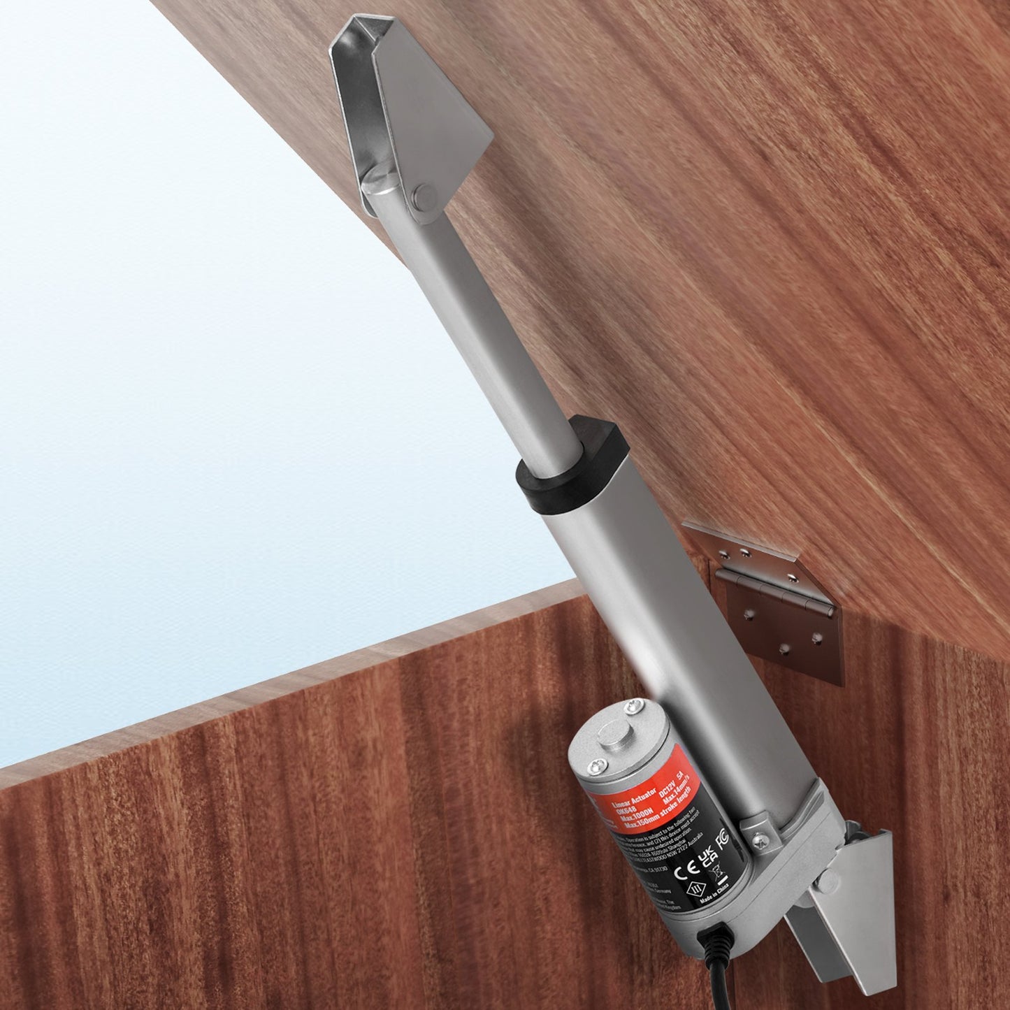 12V High Load 4-Inch Linear Actuator with Mounting Bracket, IP54 Protection, 330lbs