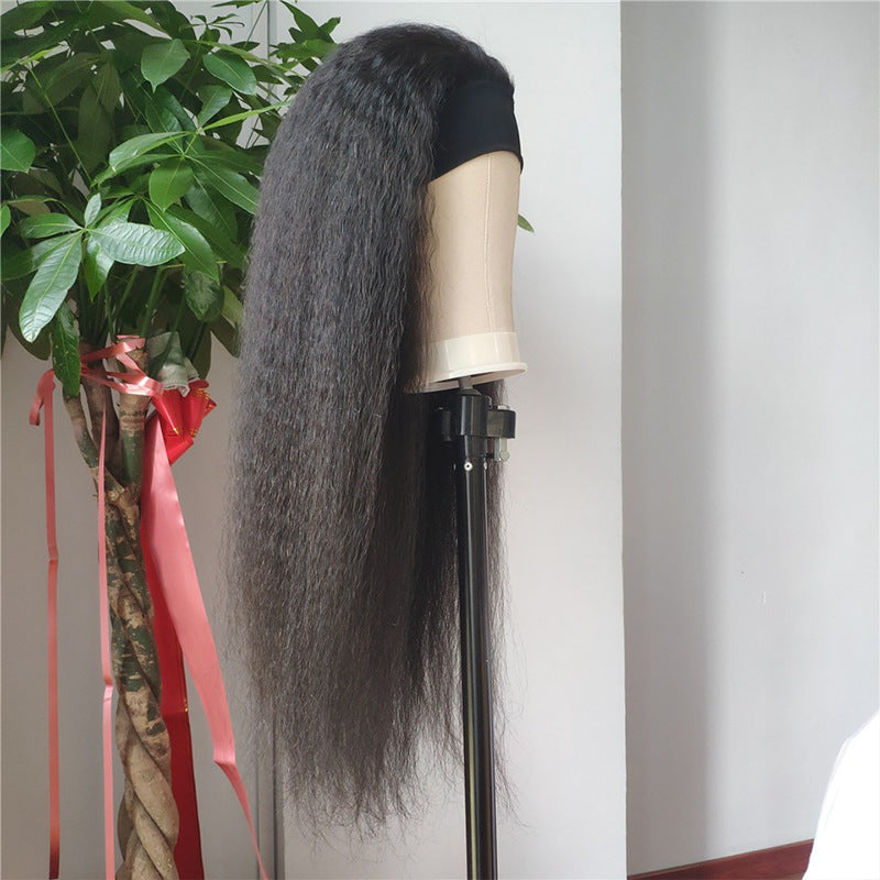 Real Hair Ice Silk Headband Tie Hair Accessory for Wigs - Multiple Sizes
