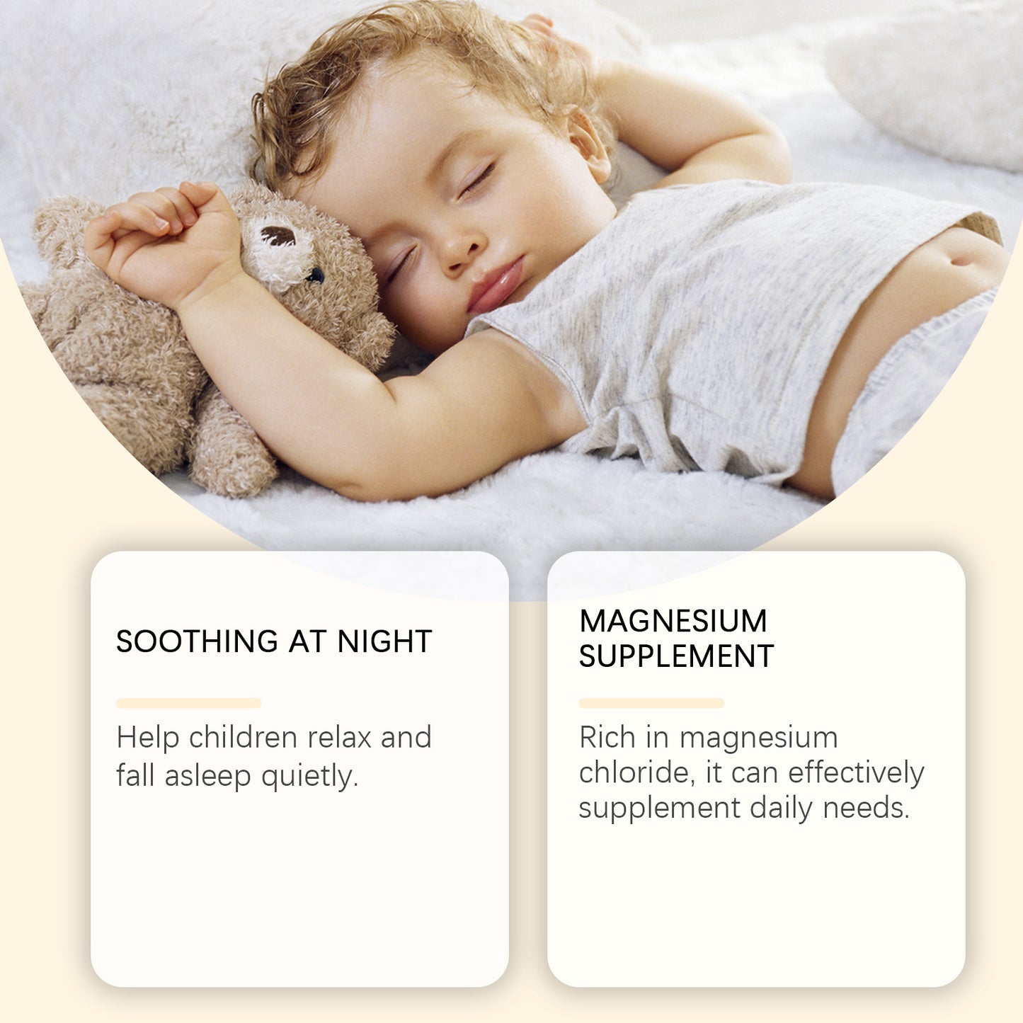 Magnesium Bedtime Soothing Cream for Kids - Calming Lavender Sleep Support