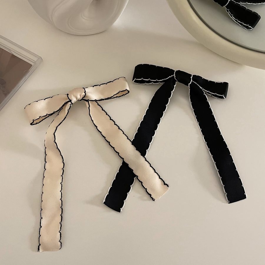 Women's Wavy Bow Hair Clip