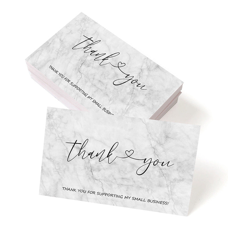 Thank You Greeting Cards Set for Weddings Parties & Holidays - 50 Pack