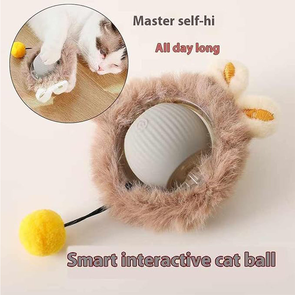 Interactive Electric Cat Dog Ball Toy for Indoor & Outdoor Play
