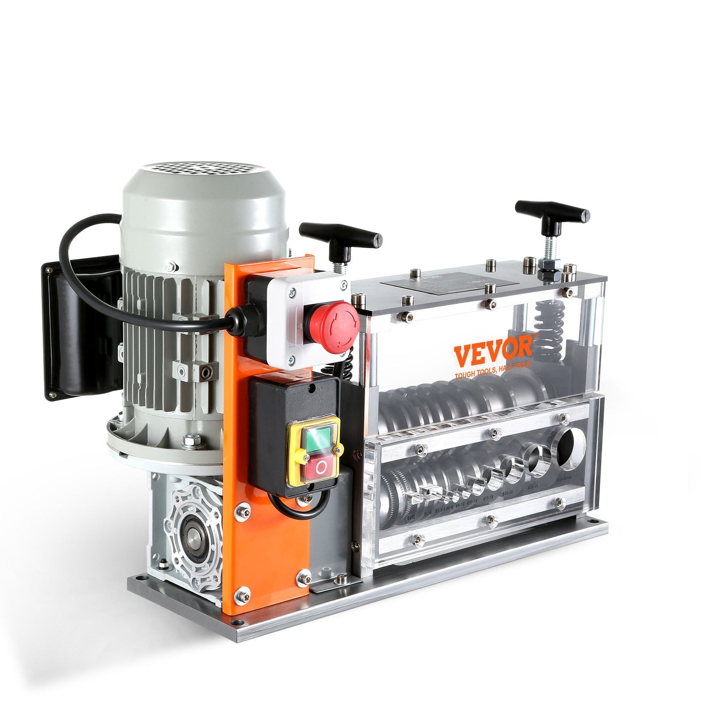 Electric Wire Stripping Machine 750W, 98 Ft/Min Cable Peeler with Visible Depth - Blue