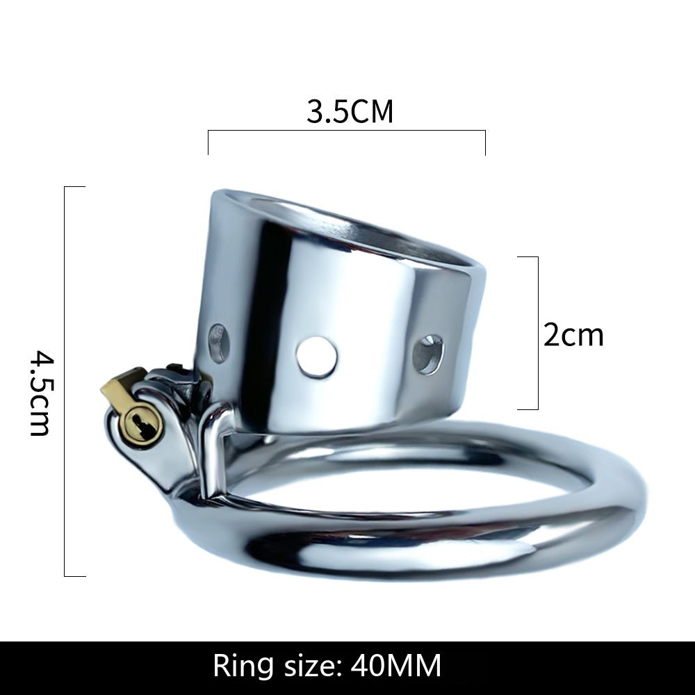 Short Stainless Steel Chastity Lock Men’s Ring Lock Adult Toy