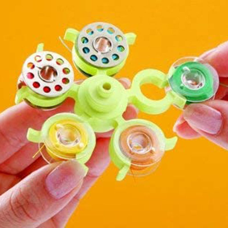 Rotating Bobbin Organizer with 6 Layers and 30 Grids for Sewing Supplies