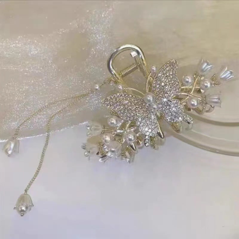 Butterfly Tassel Hair Clip
