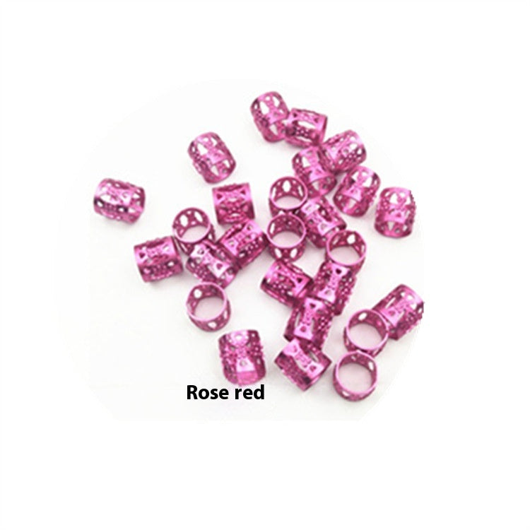 Hair Bead Ring Clips Set for Hair Braiding and Styling – Multiple Colors