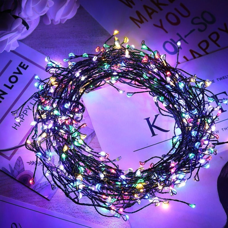 LED Christmas Light Chain Firecracker Copper Wire Decor 2m-9m Multicolor