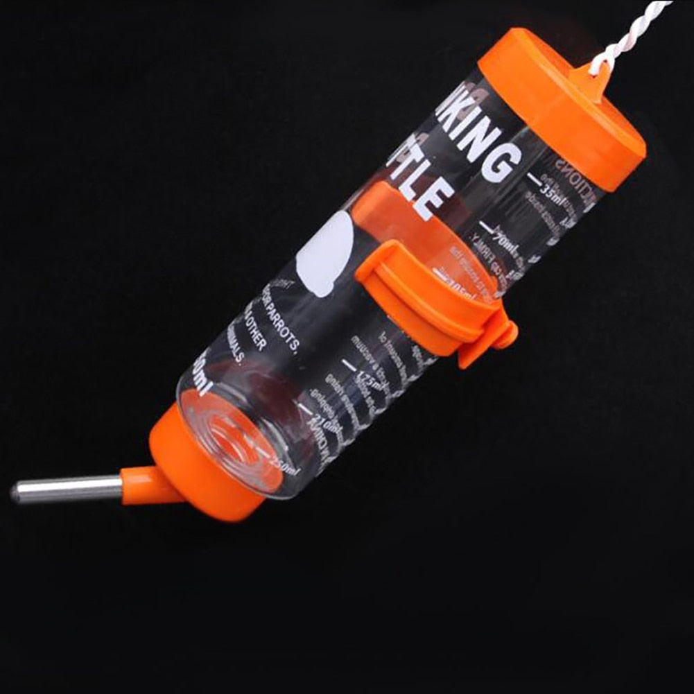 Small Pet Hamster Water Bottle 250ML Plastic Drinking Dispenser with Leak-Proof Design