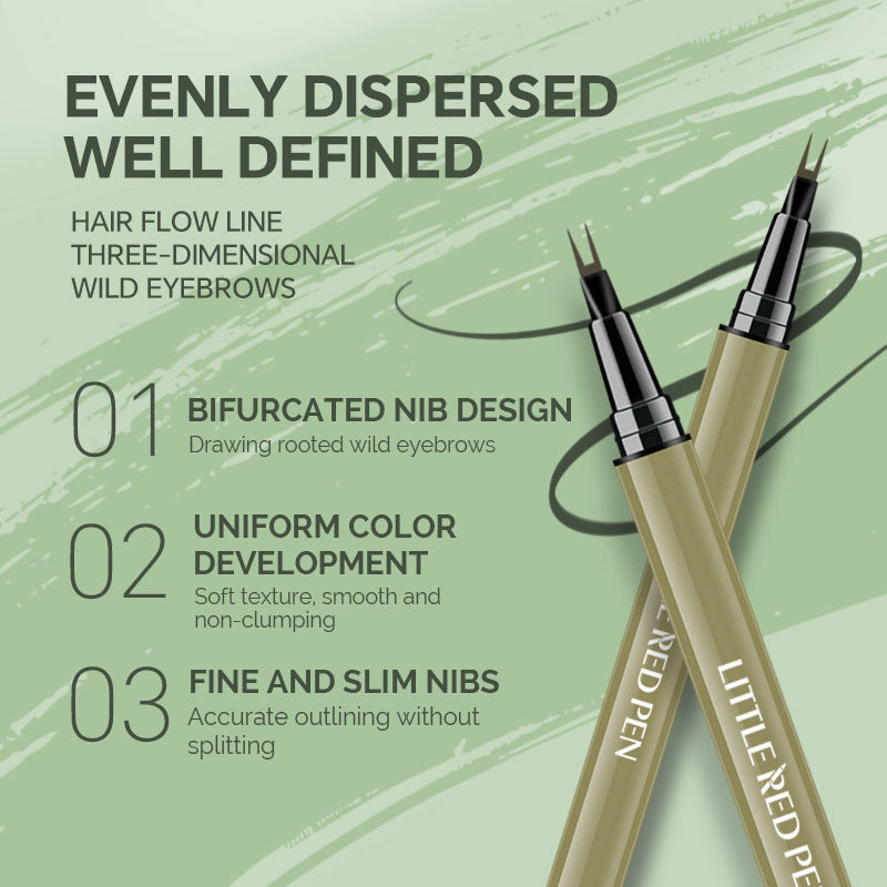 Waterproof Eyebrow Pencil & Fine Liquid Eyeliner Set - Not Smudge, 1-3 Colors
