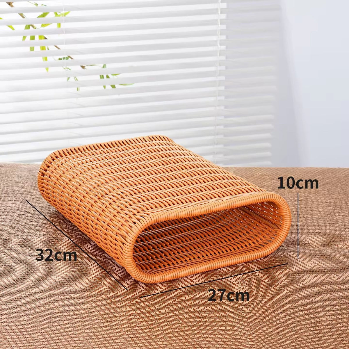 Rattan-Style Summer Cooling Cervical Pillow Support Cushion - Handwoven