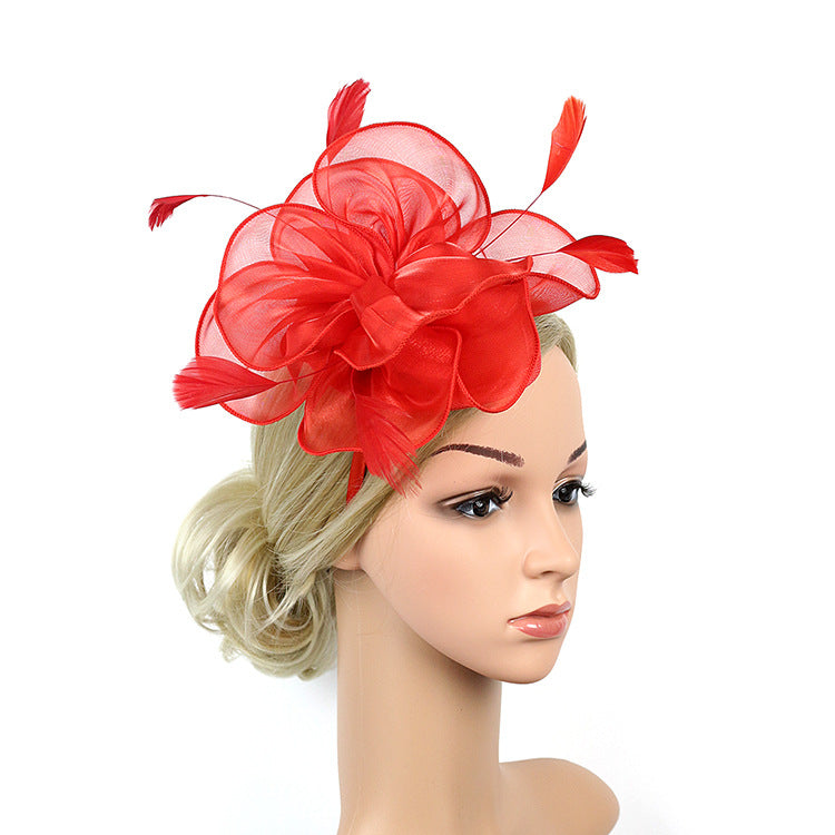3D Flower Organza Hair Clip