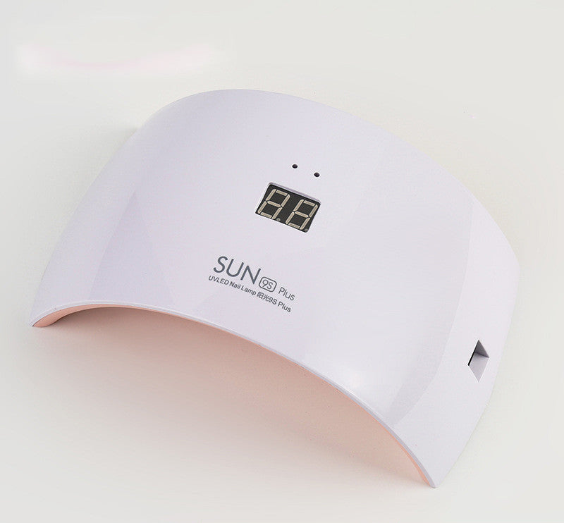 LED Nail Lamp with Display - 36W, 18 Bulbs, White