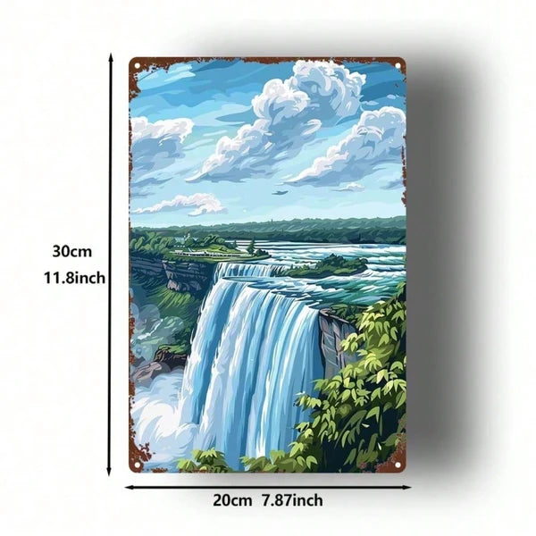 Metal Tin Wall Decoration - 20 cm x 20 cm