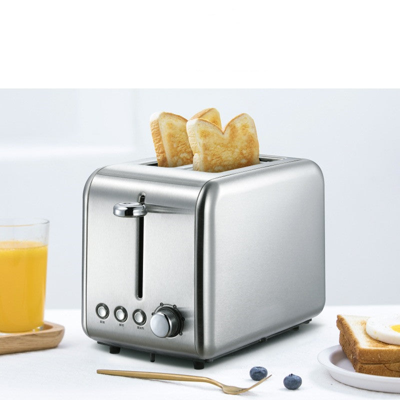 Multi-Functional Breakfast Sandwich Maker with Toaster and Grill - Silver
