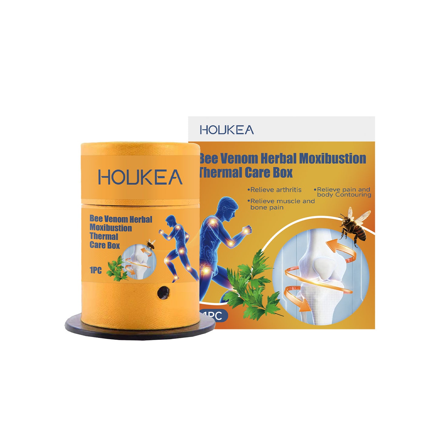 Herbal Moxibustion Thermotherapy Box for Body Joint Relief - Home Use