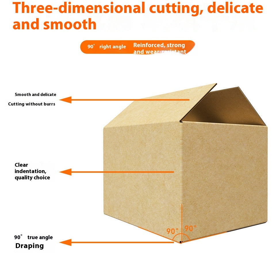 Heavy-Duty Moving Packing Box Carton - Multiple Sizes, 5-Layer Corrugated