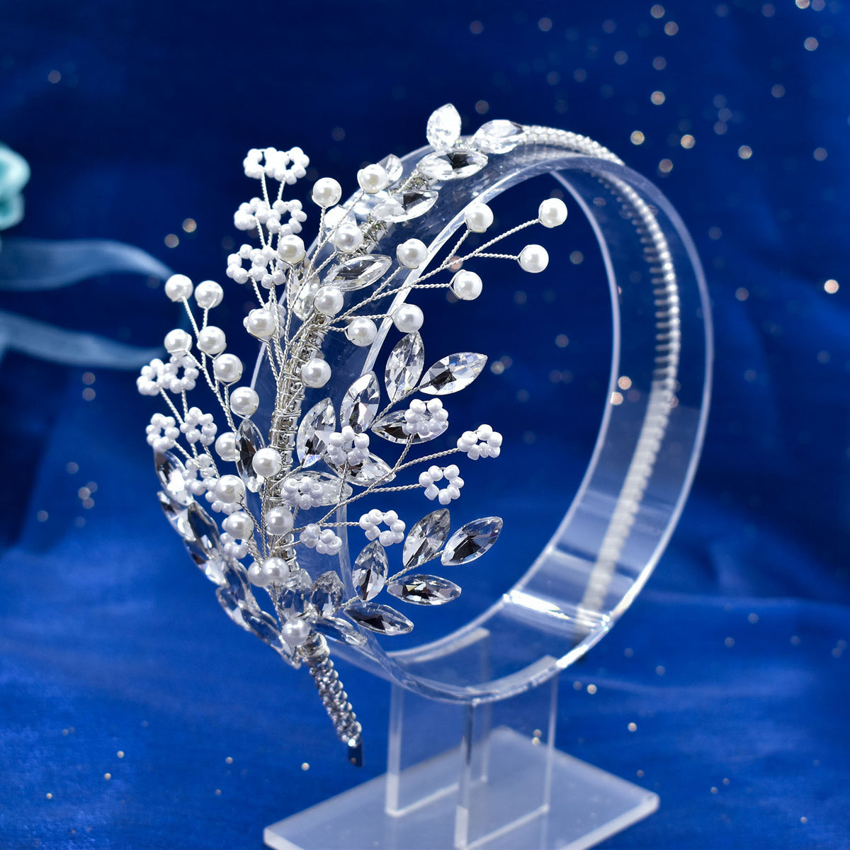 Handmade Rhinestone Headband - Water Diamond Bridal Hair Accessory
