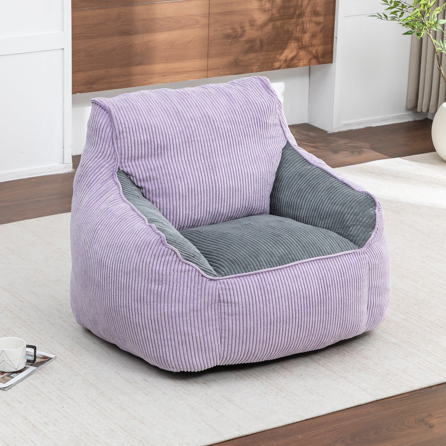 Giant Bean Bag Chair Sofa For Adults Teens, Comfy Corduroy Large