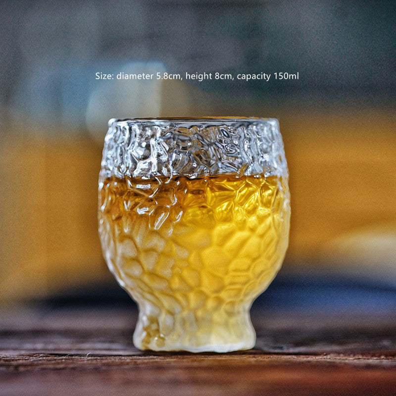 Japanese Frosted Glass Cup - Heat-Resistant Drinkware for Kitchen & Bar