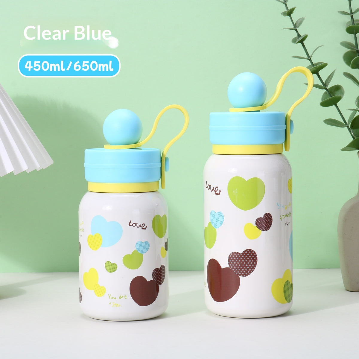 Portable Dual-Use Sports Water Bottle with Stainless Steel Insulation