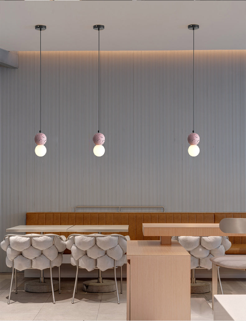 Nordic Resin Chandelier for Home & Cafe Decor - Creative Pendant Lamp