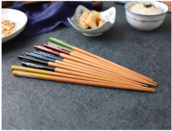 Wooden Chopsticks for One Person - Chestnut Dinnerware, 5 or 10 Pairs