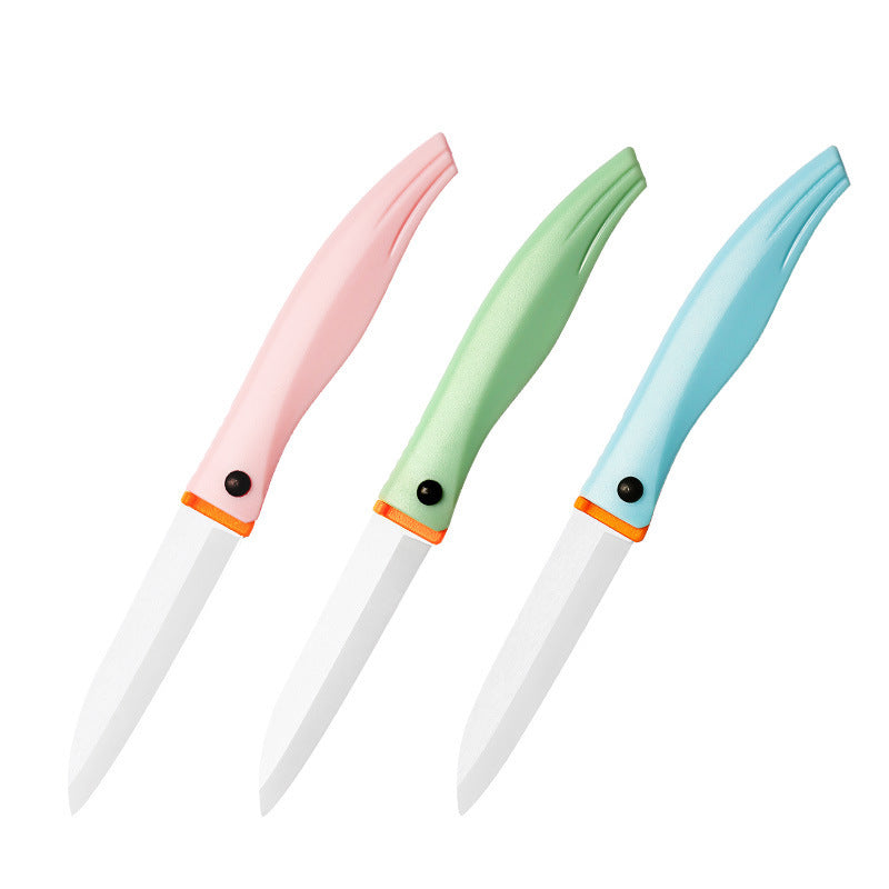 Portable Folding Fruit Knife - Ceramic Blade, Modern Design