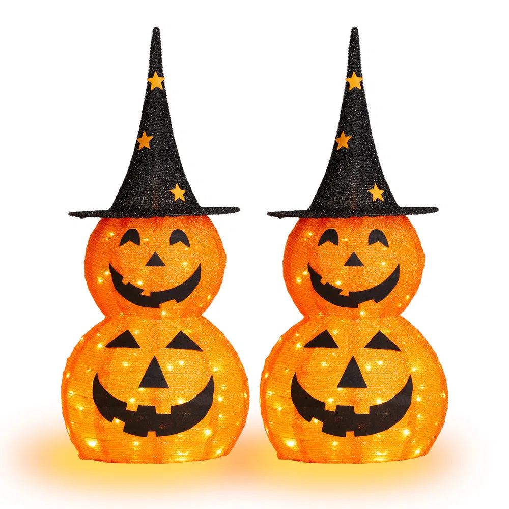 3ft Lighted Pop-Up Pumpkin Decoration with 150 LED Lights