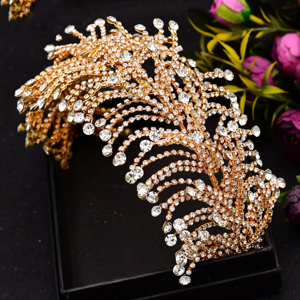 Handmade Rhinestone Chain Hair Accessory