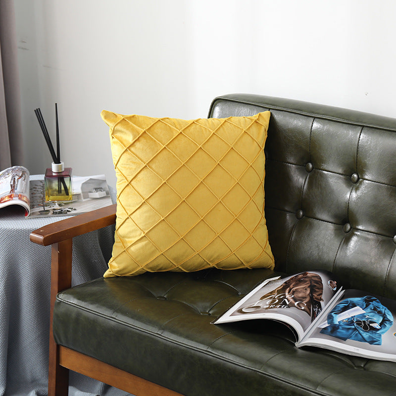 Velvet Pillowcase for Sofa Bed 43x43cm - Multiple Colors & Styles