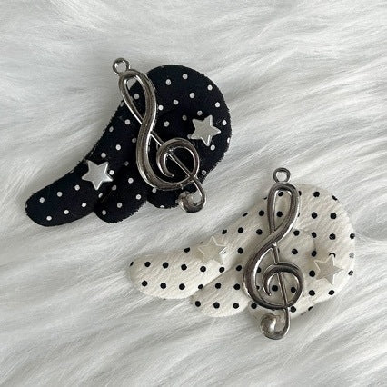 Cute Polka Dot Hair Clip for Women and Kids - Handmade Hair Accessory