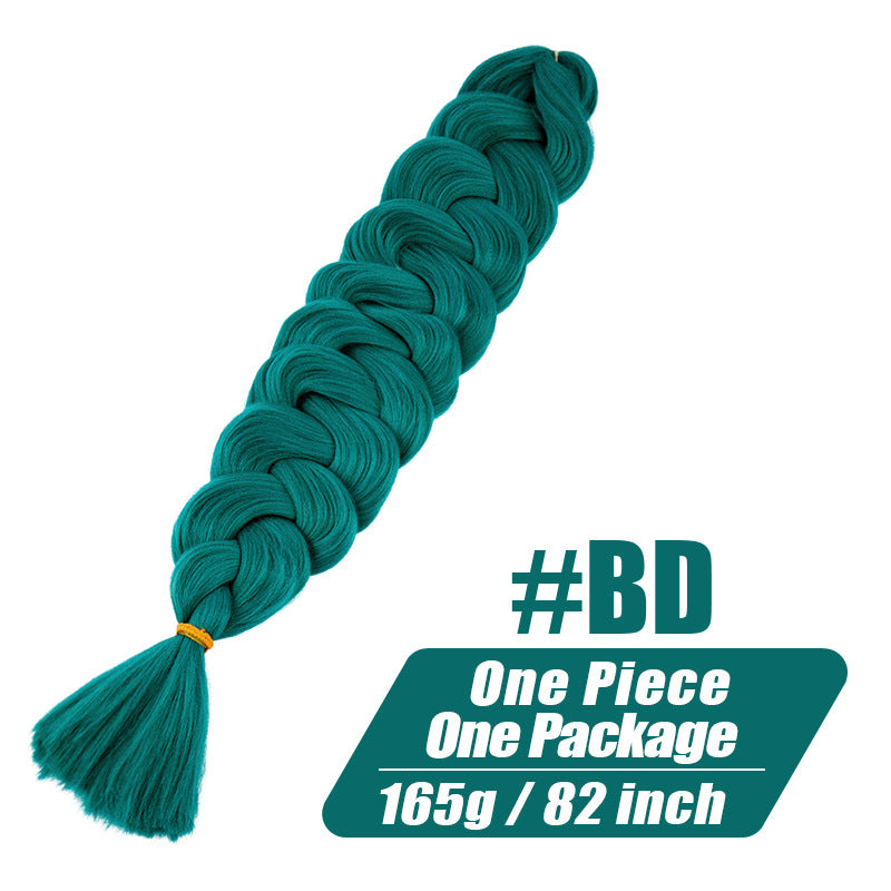 Long Braided Ponytail Hair Extension for Women - Multi-Color, 82 Inch