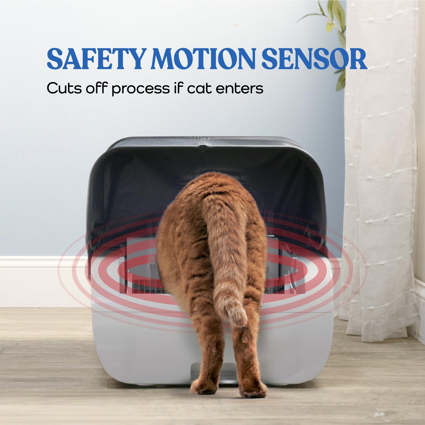 Smart Cat Litter Box with Wide Opening and Self-Cleaning - App & WiFi Enabled