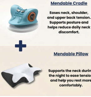 Neck Massager Adults Cervical Spine Relief Traction Portable Head