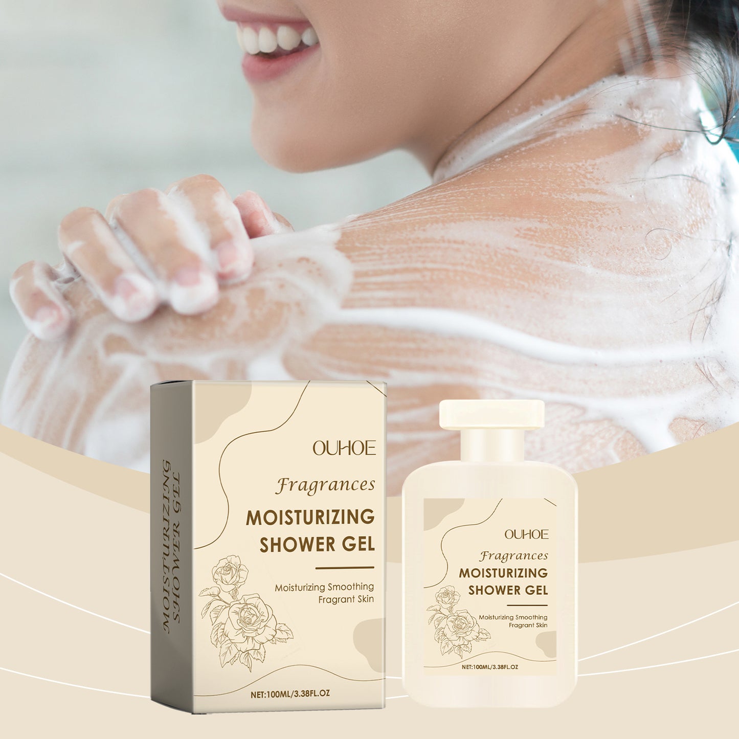 Perfumed Moisturizing Body Wash with Rose Extract - 100ml