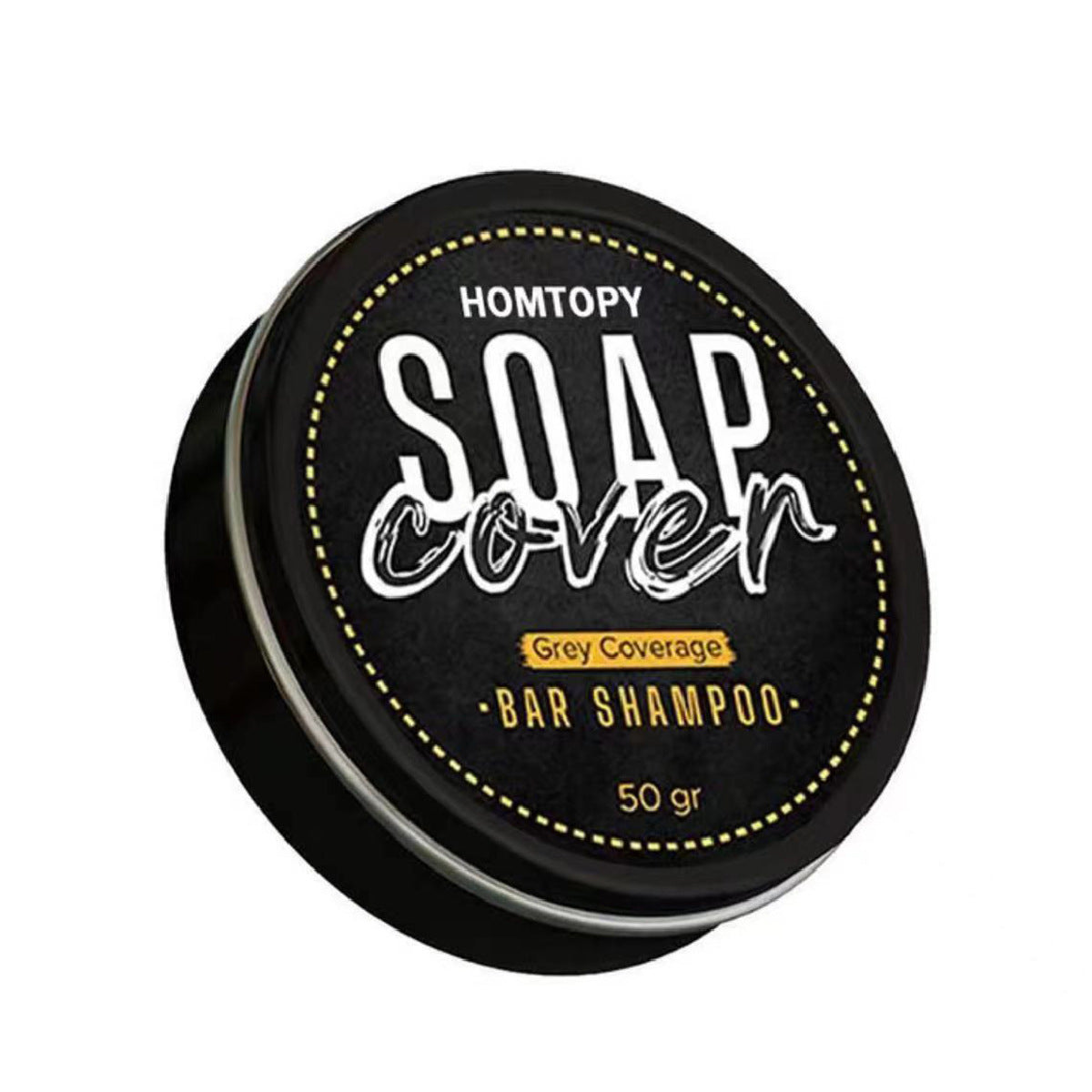 Men's Moisturizing Shampoo Soap for White Hair Care - 50g