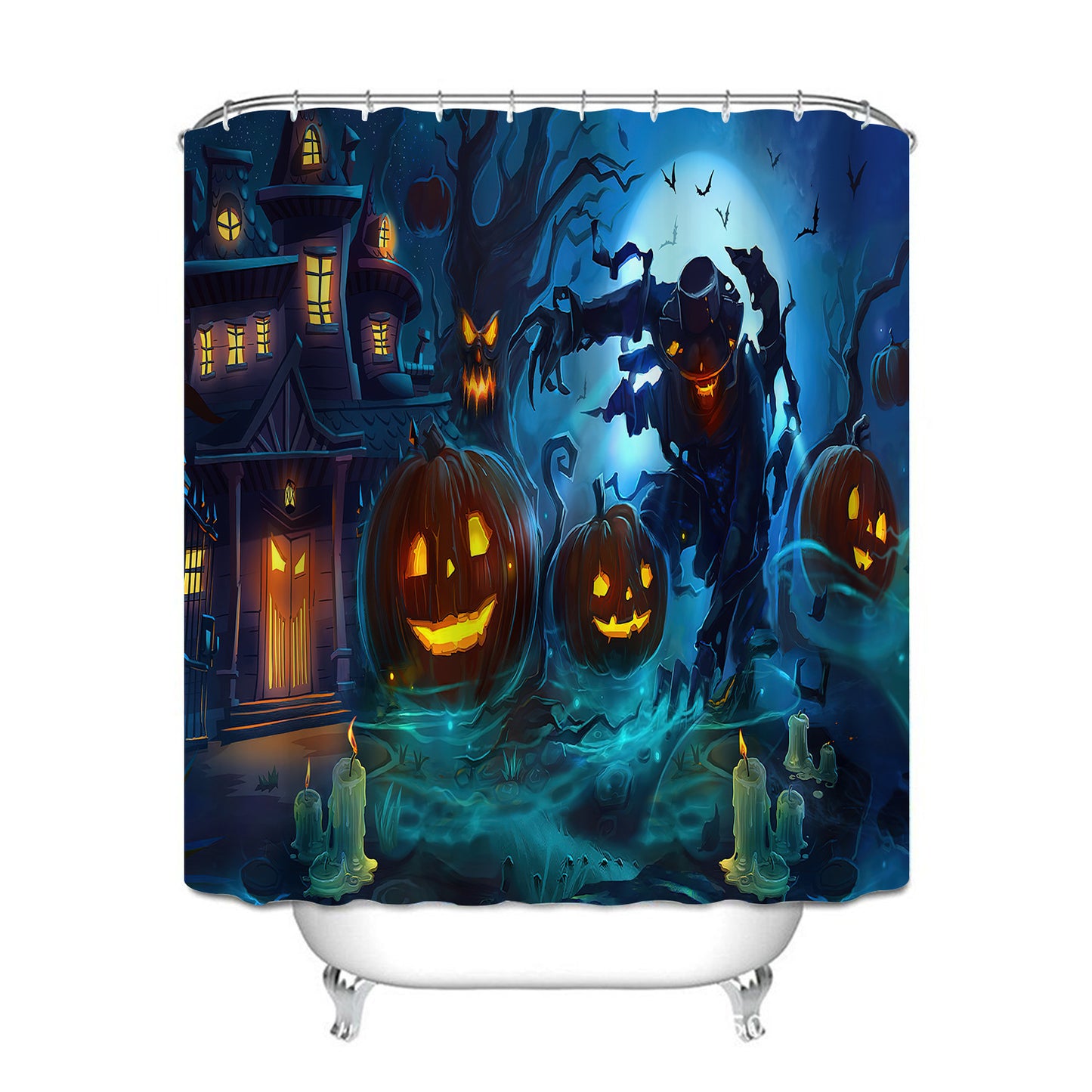 Waterproof Shower Curtain with Mildew Resistance - Cross Border North