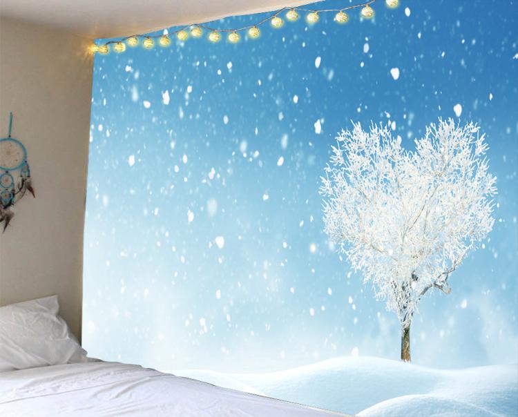 Christmas Tapestry Tablecloth with Cartoon Anime Pattern - Multiple Sizes & Styles