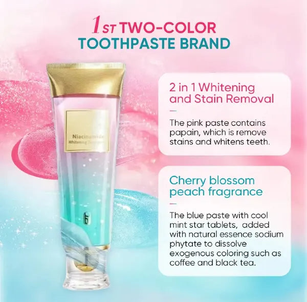 Niacinamide Whitening Toothpaste - Fluorine-Free Mint Cleanser