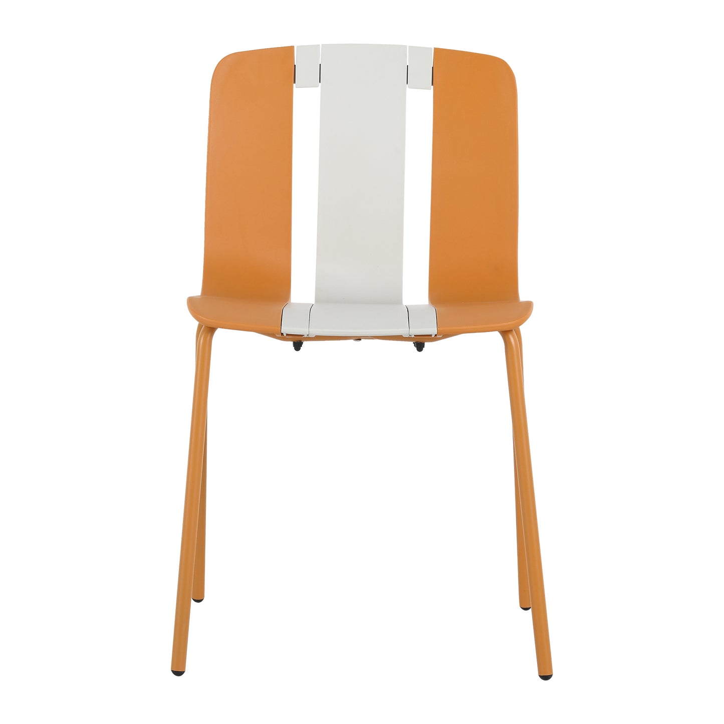 4-Pack Modern Striped Color Block Chairs - Indoor/Outdoor Seating