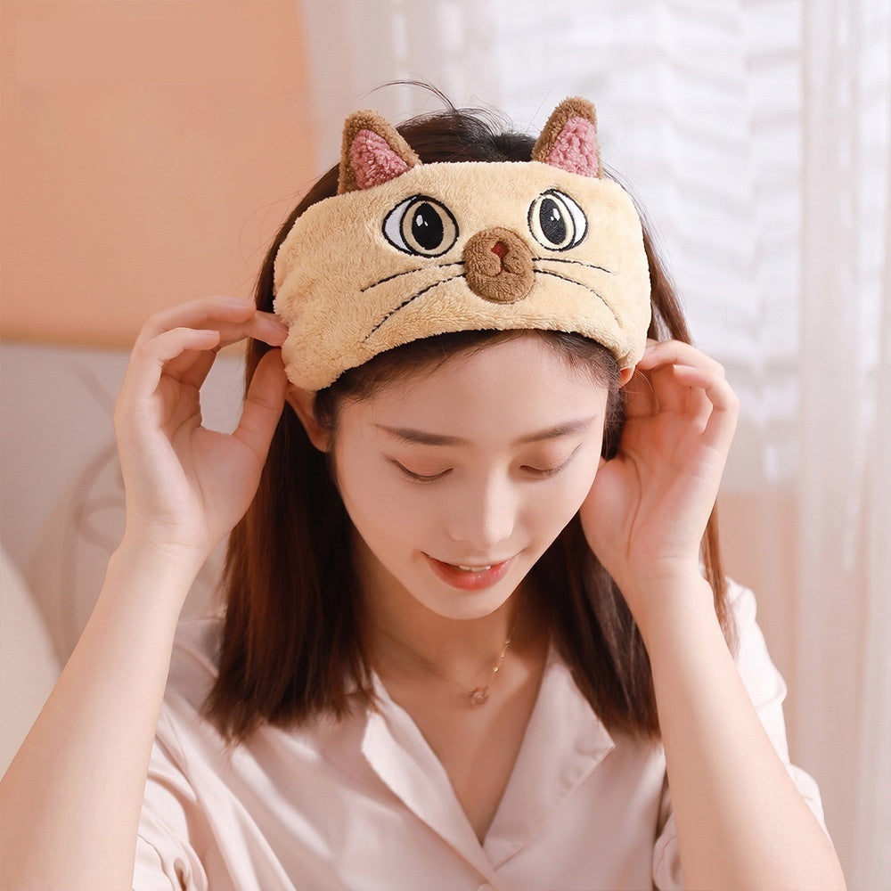 Face Washing Hairband - Unisex Cartoon Cat Face Design for Skincare & Toiletries