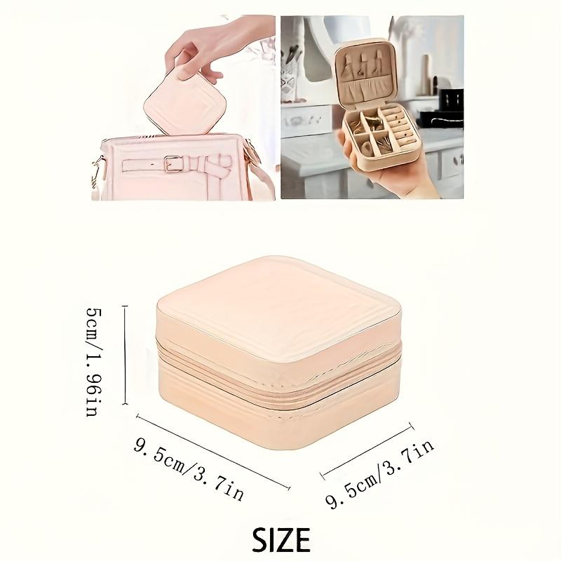 15-Piece Set High-Quality Mini Portable PU Leather Travel Jewelry Box