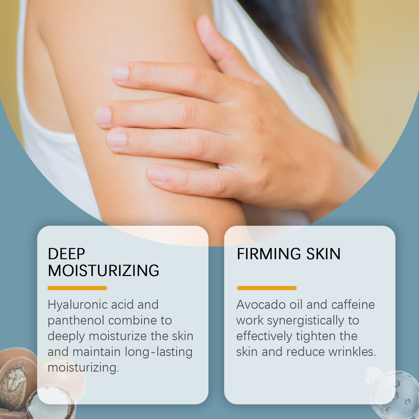 Firming Body Butter with Hyaluronic Acid & Avocado - Anti-Wrinkle Cream