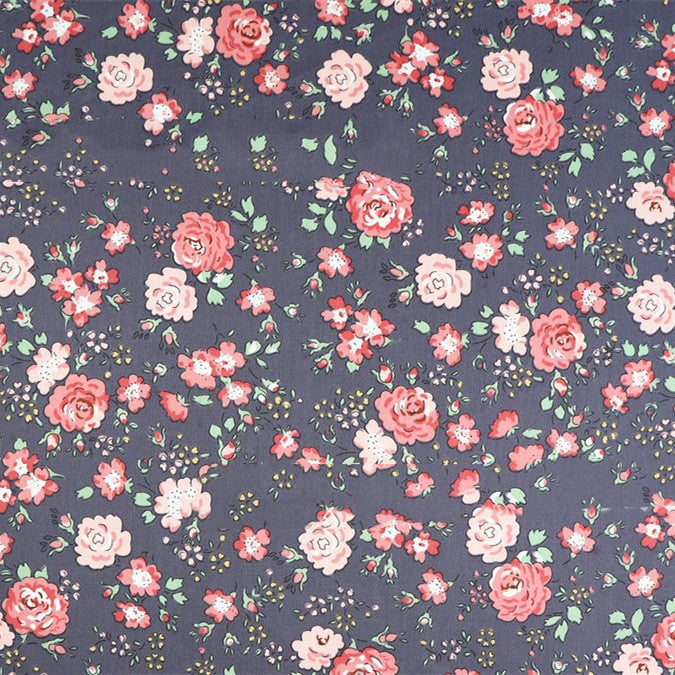 Small Floral Cotton Fabric - Water Printed Twill Material for Sewing, Bedding & Crafts