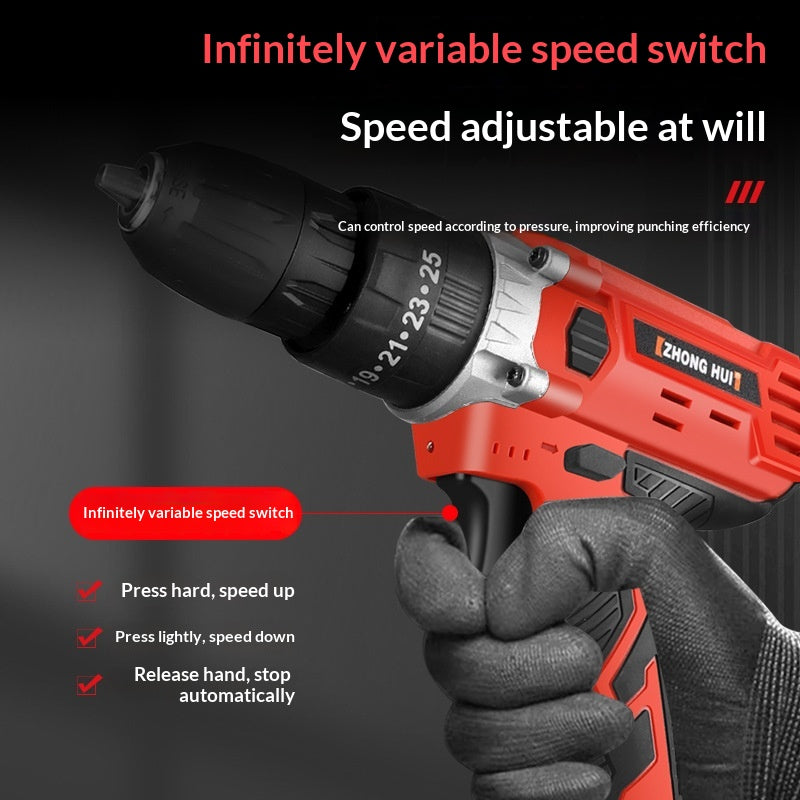 Multi-Function Cordless Drill with Brushless Motor for Home & DIY Projects