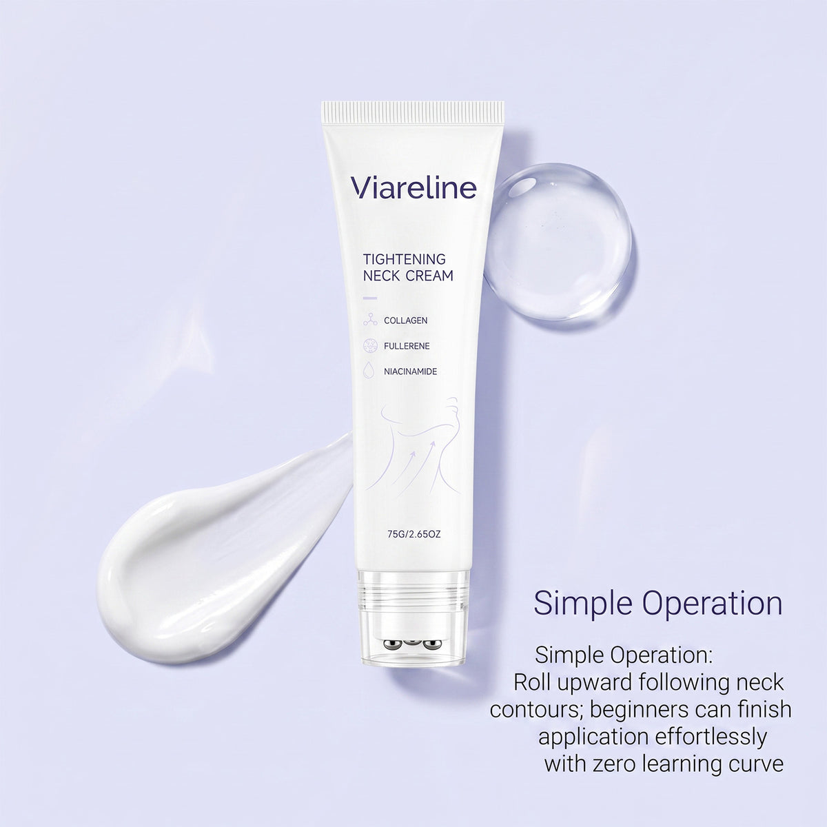 Compact Neck Cream with Collagen & Hydrating Ingredients - 75g