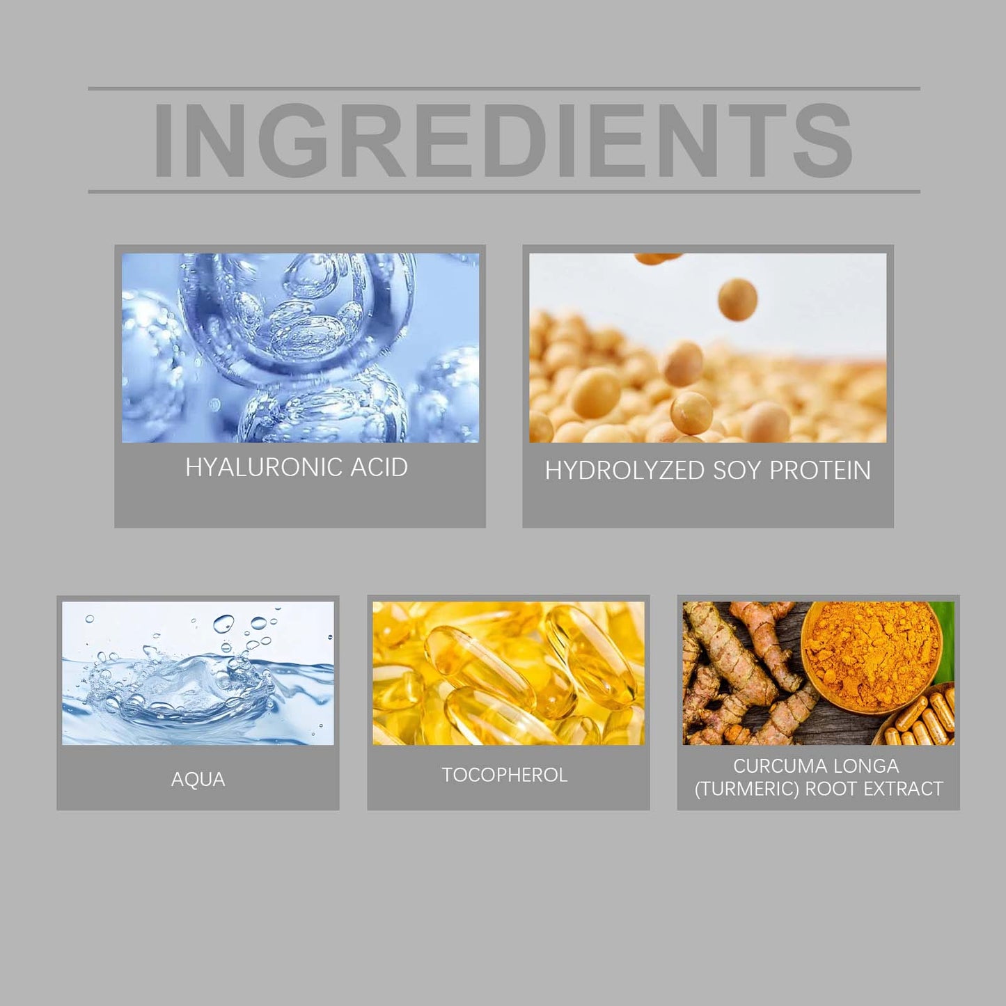 Hyaluronic Acid Anti-Wrinkle Face Cream with Soy Protein & Vitamin E