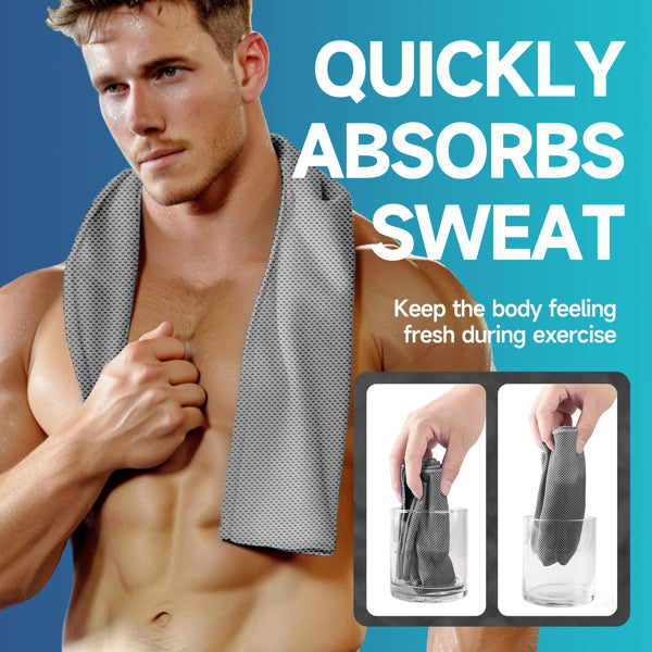 Cooling Towel Set - Soft Microfiber Ice Towels for Sports & Fitness
