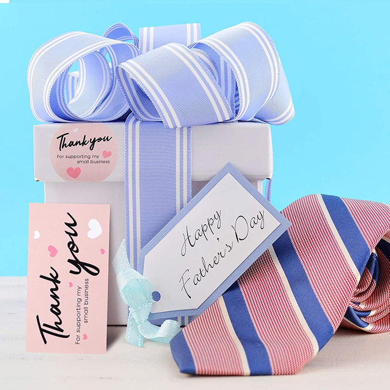 Gift Wrapping Stickers for Card Packaging - 50 Eco-Friendly Copper Labels
